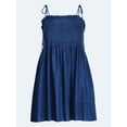 thumbnail image 5 of Free Assembly Women's Denim Pintuck Mini Dress, Sizes XS-XXL, 5 of 5