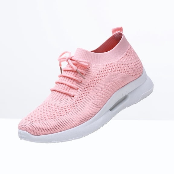 Raindrops Pink Casual Sports Shoes with Breathable Material for Outdoor Activities and Exercise