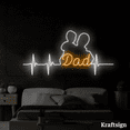 thumbnail image 4 of Craftnamesign Dad and Son Neon sign, Heartbeat LED Sign, Father Day Decor, 4 of 4