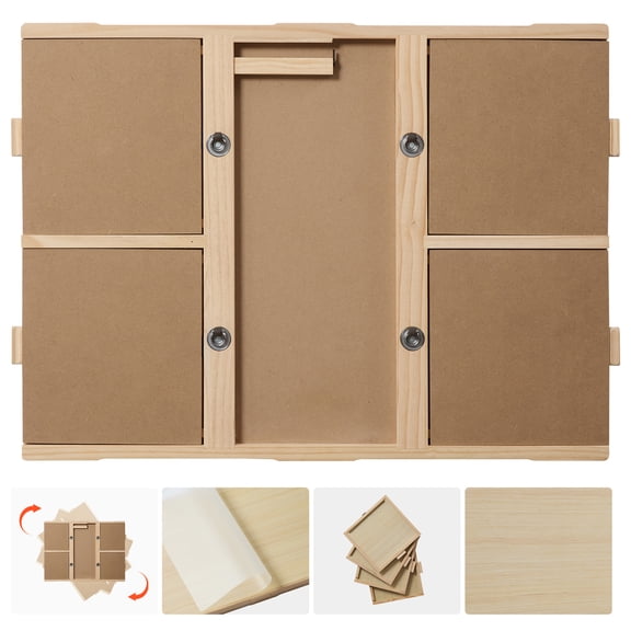 KFFKFF 1000-Piece Puzzle Board with 4 Drawers and Cover, 29x21 in, Portable Wooden Table for Adults, Jigsaw Puzzle Organizer and Storage System, Ideal Gift for Puzzle Enthusiasts