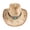 Khaki 6, variant on Paper Straw Wide Brimmed Hat Sun Protection Gardening Travel Gear