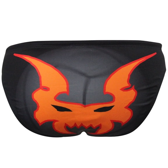 Men's Swimsuit Brief Athletic Swimwear Devil Black, Water Polo, Underwater Rugby, High Performance