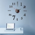 thumbnail image 2 of TheFound Household Stereoscopic Clock Sticker Daily Sticky Mirror Wall Clock, 2 of 2