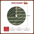 thumbnail image 2 of Rateoe Jungle Green Camo USA Flag Pattern Christmas Tree Skirt with Ties , Christmas Tree Decorations, Farmhouse Christmas Decor Xmas Holiday Decorations-30", 2 of 6