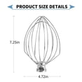 thumbnail image 3 of Whisk Accessments XINBOOGQ de 6 hilos para batidora KitchenAid de 5 a 6 cuartos de galón, 3 of 8