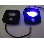 (2) Blue LED Motion Sensor Detector RV Trailer 12V Accent Courtesy Step Lights