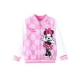thumbnail image 1 of Chaqueta Disney Minnie Mouse Varsity Bomber para niñas de 8 a 9 años, 1 of 6