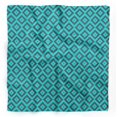 thumbnail image 1 of Bimba Green Square Geometric Printed Pure Silk Scarf For Hair Neck Head Bandanas For Women 40 x 80 Inches, 1 of 6