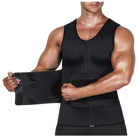 

Hesxuno Mens Neoprene Shapewear Fitness Tummy Waist Sports Vest Waistband