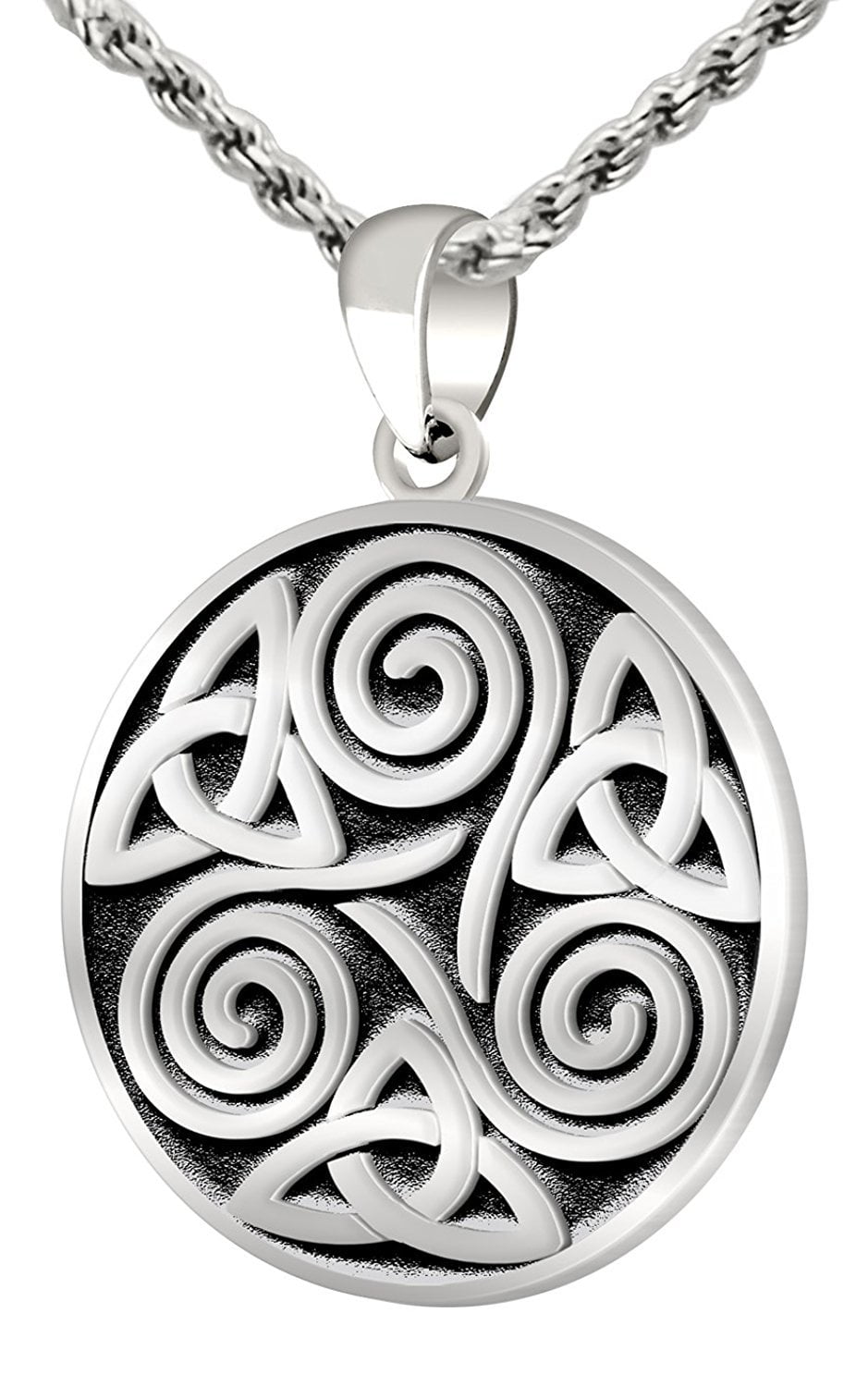 Genuine .925 Sterling Silver Small Celtic Trinity Knot Pendant