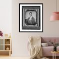 thumbnail image 3 of Historic Framed Print, [Unidentified man with moustache, half-length portrait, full face] - 2, 17-7/8" x 21-7/8", 3 of 9