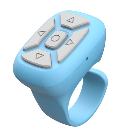 Portable Wireless Bluetooth-compatible Ring Remote Control Fingertip Selfie Video Controller Automatic Page Turner for Phones