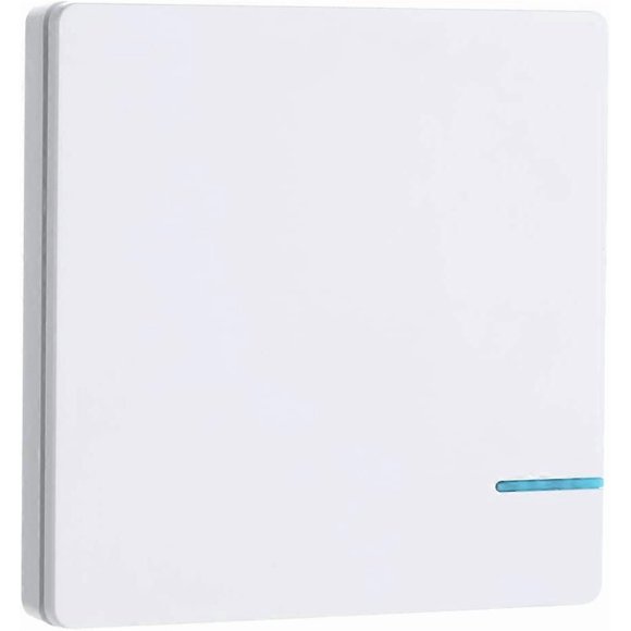 (1 gang switch)Mengshen Wireless Light Switch Easy to Install 3 Way Switch (Only Switch Panel Receiver not Included)