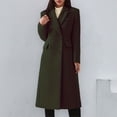 thumbnail image 4 of SBCKJ Clothing Women's Cardigan Women Double Breasted Coats Long Winter Work Office Overcoat Pocketed Outwear Clothing Sale, 4 of 5
