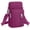 Style 2: Purple, variant on Women Waterproof Nylon Cell Phone Crossbody Purse with Wristlet Shoulder Strap for Daily Use