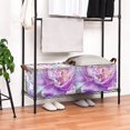 thumbnail image 7 of Ryvnso Peony Flower Storage Bins Large Basket Foldable Cube Toys Organizer with Handles 1 PC, 7 of 7