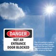 thumbnail image 6 of Not An Entrance Door Blocked OSHA Danger Rigid Plastic Sign 24 Inch x 18 Inch - 10 Pack, 6 of 8