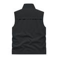 thumbnail image 4 of SHTXOZHI Mens Plus Size Breathable Outerwear Vests Sleeveless Solid Color Layering Casual Jackets with Pockets, 4 of 9