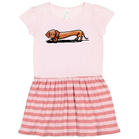 

Inktastic Little Red Doxie Gift Toddler Girl Dress