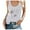 White, variant on Spring Tops for Women Workout Clothes for Women Plus Size Women's fashion casual loose undershirt printed sleeveless undershirt tops
