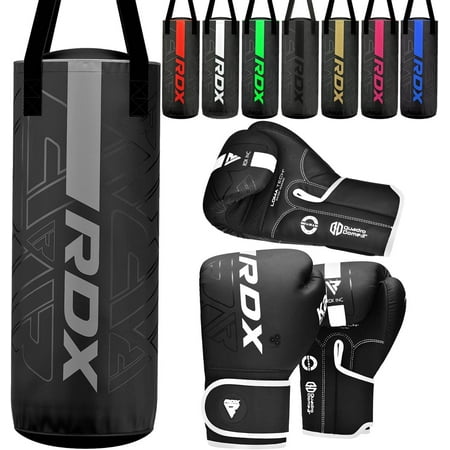 RDX Kids Punching Bag 2ft with Boxing Gloves, Heavy Filled Punching Set, Non Tear Junior Training Bag, Leather Boxing Bag, Kickboxing Boxing MMA Muay Thai Karate Workout