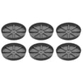 thumbnail image 1 of Platillos para macetas Uxcell de 6 pulgadas, paquete de 6, bandeja de goteo redonda de plástico para macetas, gris, 1 of 1