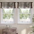 thumbnail image 2 of LALILO Kitchen Curtain Valance Christmas Mother Baby Rod Pocket Window Curtain 52"x 18" Set of 2, 2 of 6