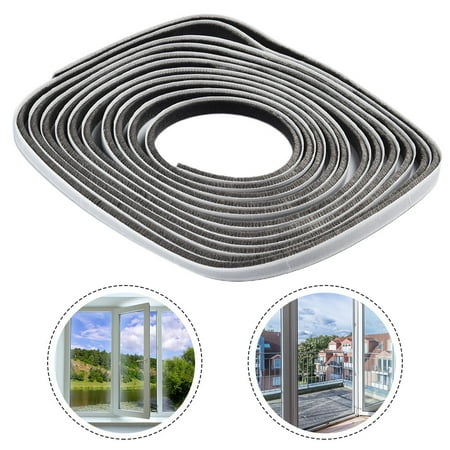 

BAMILL 5M Draught Excluder Brush Strip Door Seal Tape Self-adhesive Accessories
