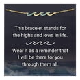 thumbnail image 1 of 1 Gold Set With Blue Diamond Ladies Family Simple BraceletThe Best Gift for A Loved One, 1 of 9