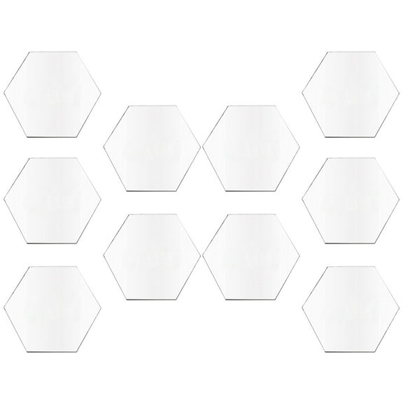 ifundom Hexagonal Acrylic Blanks for Crafts, Clear Acrylic Sheets for Art Projects