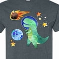 thumbnail image 4 of Inktastic Tyrannosaurus Rex Vs. Meteor Fun Space Dinosaur T-Shirt, 4 of 5