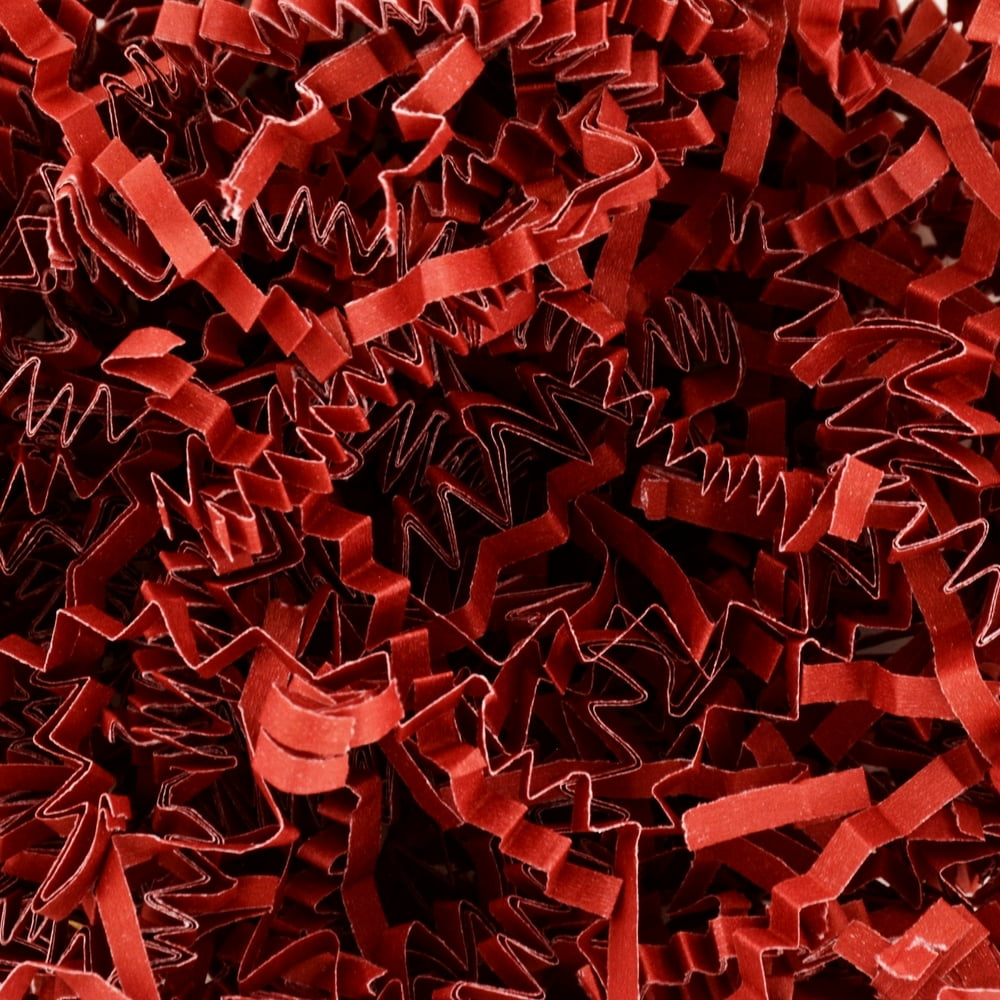 Crinkle Paper Shredded Paper for Gift Box Crinkle Cut Red