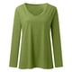 thumbnail image 4 of Top de manga larga con hombros al aire para mujer - Blusa con tirantes y corte asimétrico - Poliéster y spandex - Tallas S-XXXL, 4 of 4
