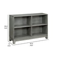 thumbnail image 3 of Thiem Cubby Bookcase- 43 Inch Wide 4 Shelves- Rustic Gray Veneer, 3 of 6