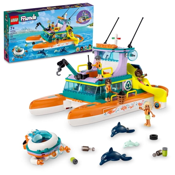 Set de juguetes de construcción LEGO Friends Sea Rescue Boat 41734 7+