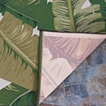 thumbnail image 3 of Couristan Dolce Palm Lily 2'3" x 3'11" Hunter Green and Ivory Outdoor Rug, 3 of 7