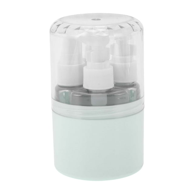 Conjunto de Contenedores de Viaje de 4 Piezas, Botellas de Viaje Portátiles, Azul