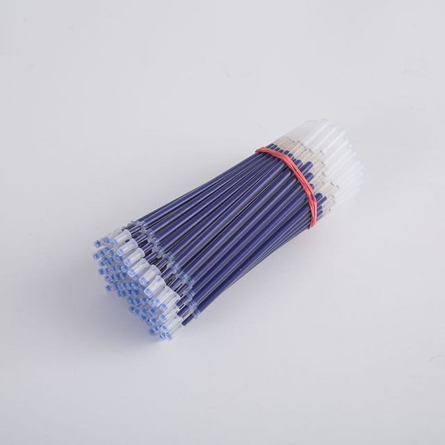 Recambios neutros de carbono para oficina, material de oficina, tubo de aguja de 0,5 mm, cabezal de tubo de aguja negro