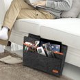 thumbnail image 3 of Felt Bedside Storage Bag with Pockets, Convinient Bed Sofa Desk Hanging Organizer for Phone, Magazines, Tablet, Remotes, 3 of 9