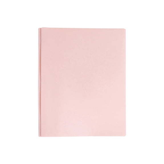 PPKVUFD 1Pc Plastic Folder with Pockets and Prongs, 3 Prong 2-Pocket Folder, Pocket Folder with Prongs Fit Letter Size Paper, Pink File Folder for Office Home Business