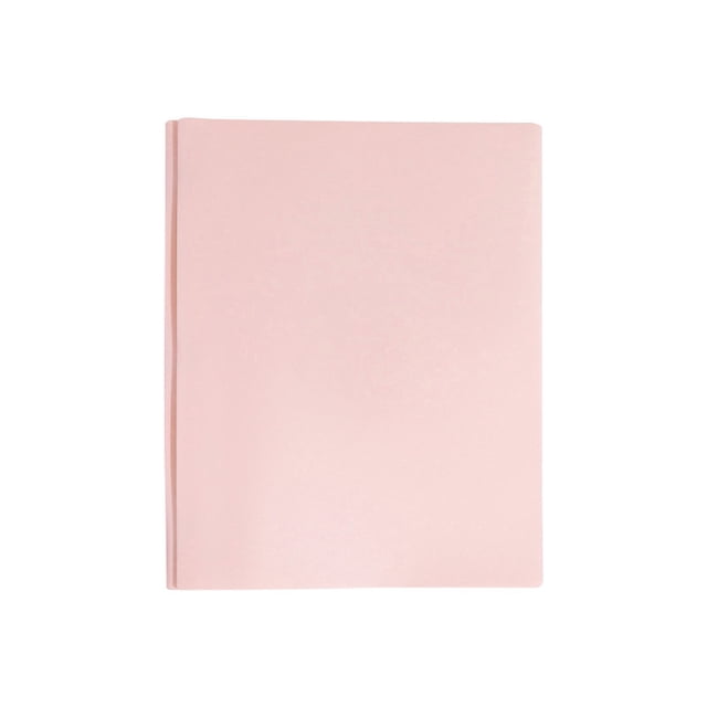 Two Pocket Folder Three Hole Punch Prong Fasteners Letter Size Extra Tough Folders Assorted Colors Pink Plastic Folder