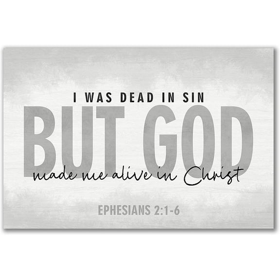 I Was Dead In Sin Rustic Wood Sign 12x18