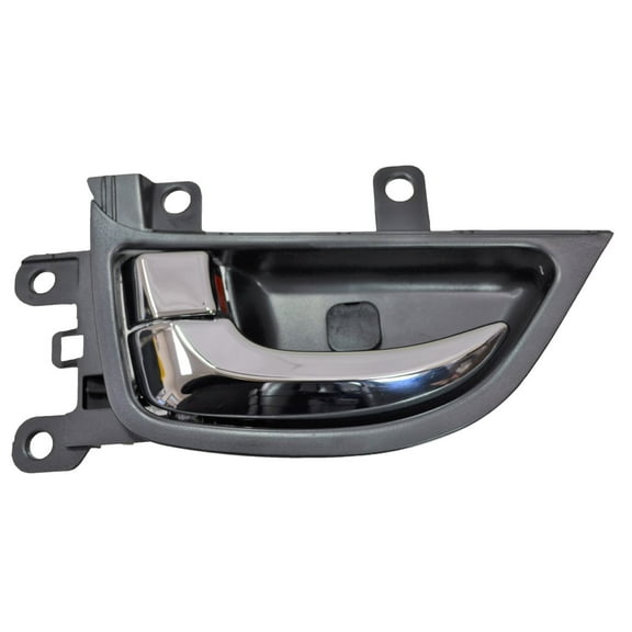 PT Auto Warehouse HY-2338MA-RL - Interior Inner Inside Door Handle, Chrome Lever/Knob with Black Housing - Rear Left Driver Side Fits select: 2012-2016 HYUNDAI ELANTRA, 2011 HYUNDAI ELANTRA TOURING