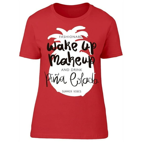 Fashionable Poster W/Pineapple T-Shirt Women -Image by Shutterstock, Female 3X-Large