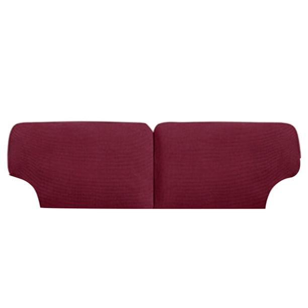 Ounissouiy 2 pack/lote funda protectora de cojín en T elástica para respaldo de sofá, ajuste moderno y Universal, suave Decoración del hogar Vino rojo