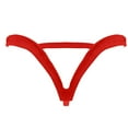 thumbnail image 2 of LowProfile Underwear Men's Sretch T-back Micro Thong Brief PantiesLowProfile RedLowProfile, 2 of 3