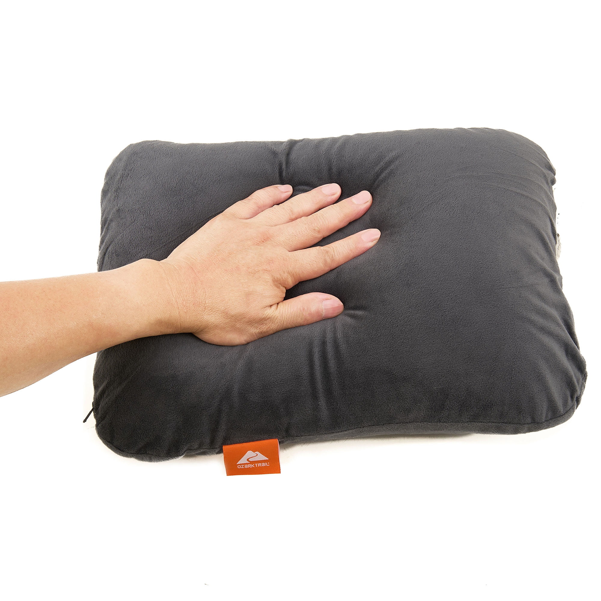 Ozark Trail Dark Grey Memory Foam Camping Pillow for Adults