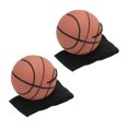 thumbnail image 1 of Uxcell 2.5 Inch Sports Wrist Ball, Basketball Rubber Wrist Return Ball Sport for Exercise, Orange 2Pcs, 1 of 5