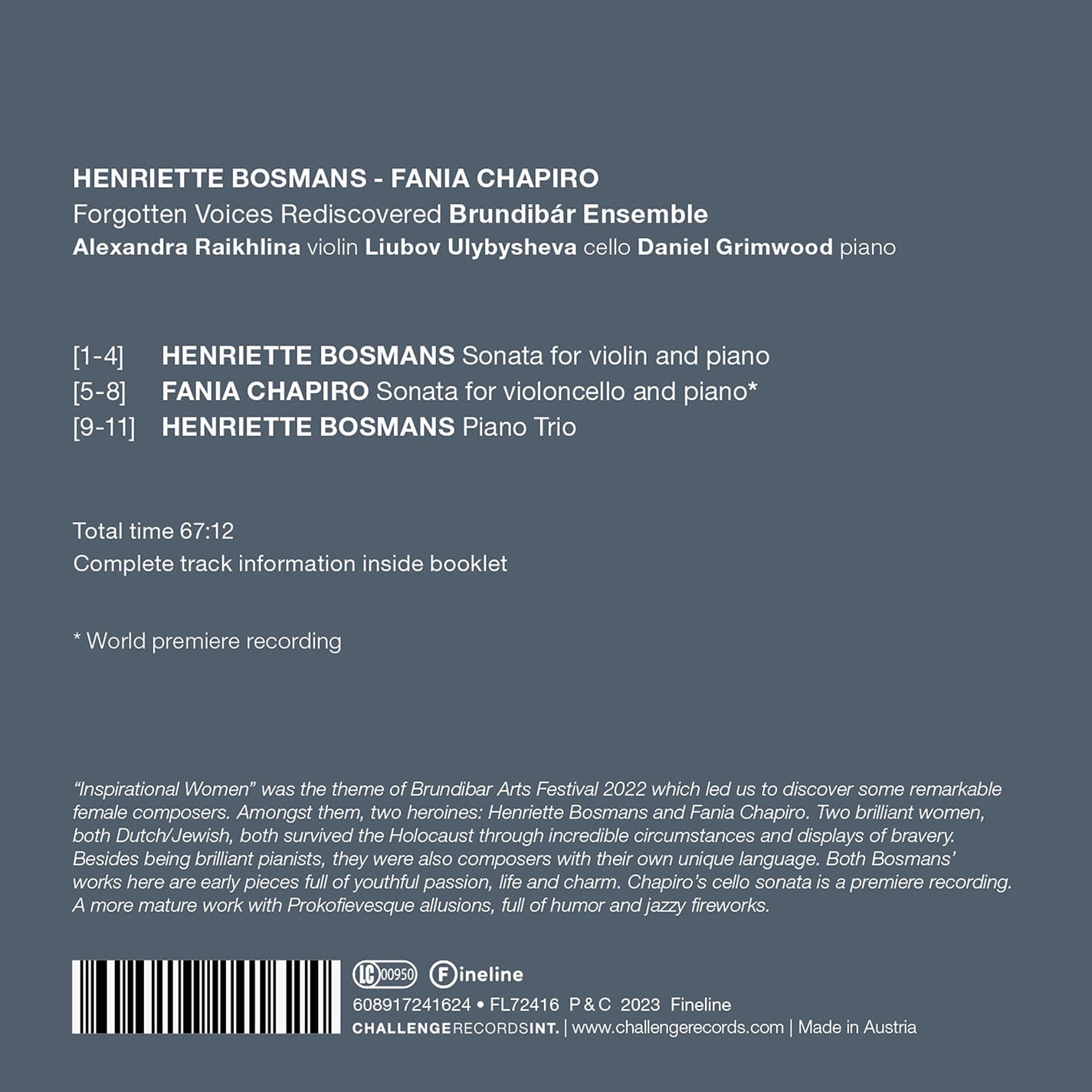 Alexandra Raikhlina - Forgotten Voices Rediscovered - Music & Performance - CD
