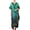 103-Teal, variant on Miss Lavish London Women’s Paisley Floral Print Polyester Kaftan Dress with V Neck & Pockets (S–3XL)